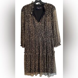 Just...Taylor Black and Gray Dress